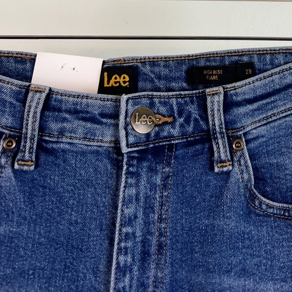 NWT Lee Heritage High Rise Slim Fit Flare Jeans in Clear Cut - Picture 10 of 12